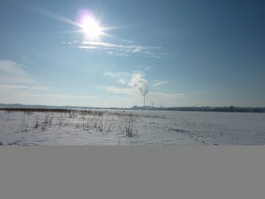 Talvimaisema Helsingistä